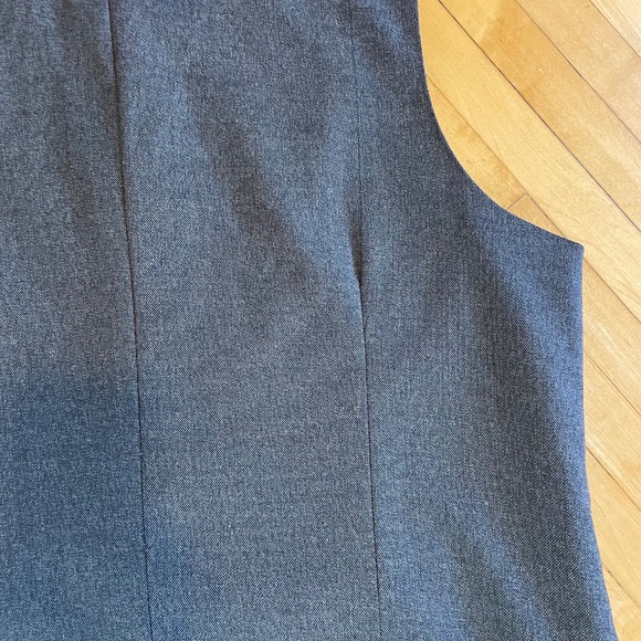 JOSEPH ABBOUD NWOT Woven Stretch Button Front Vest Waistcoat Preppy Academia - Picture 8 of 11